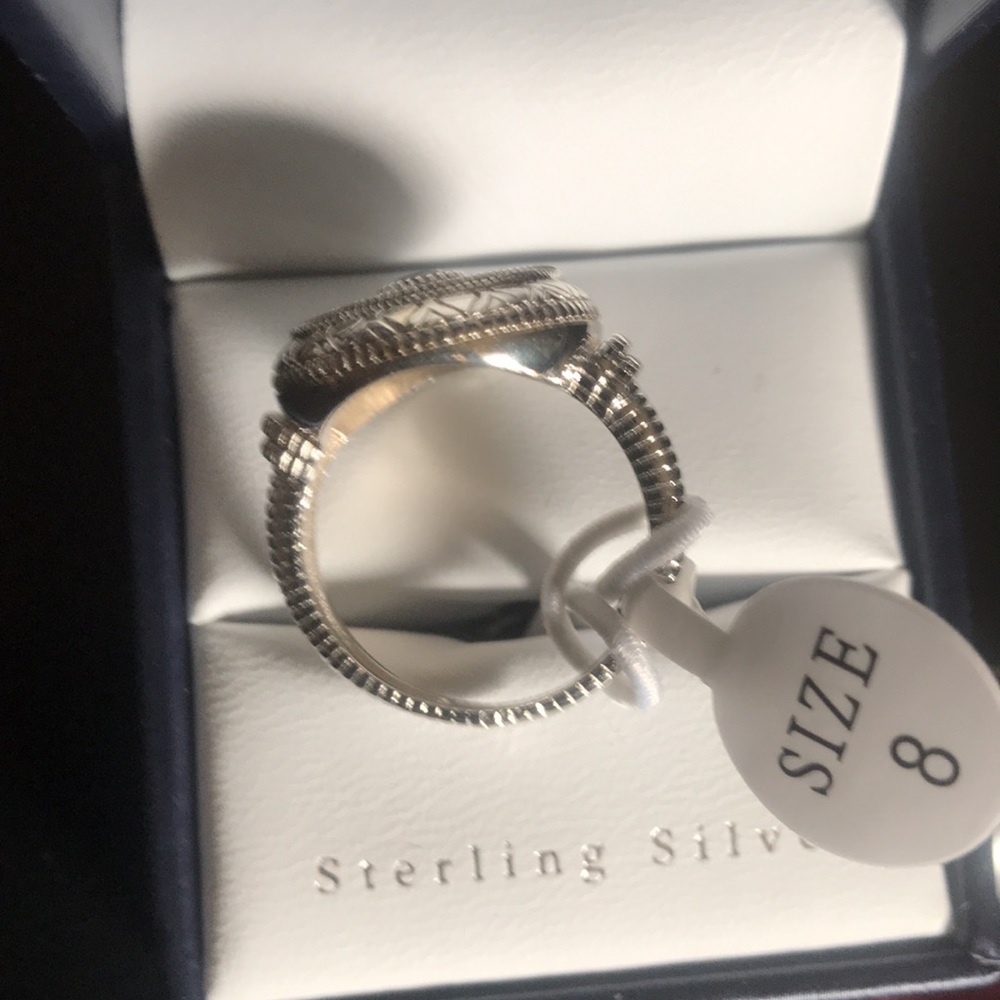 Evil Eye Ring-Sterling Silver cubic zirconia/blue stone w/ accents-NWT BOXED - Picture 11 of 12